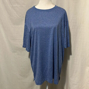 men's heathered blue Duluth Trading Co tshirt size large